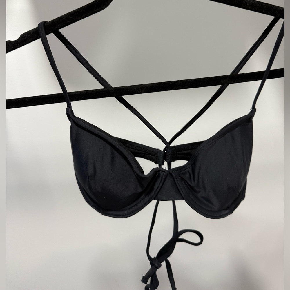 Sports Illustrated Swim Black Bikini Top